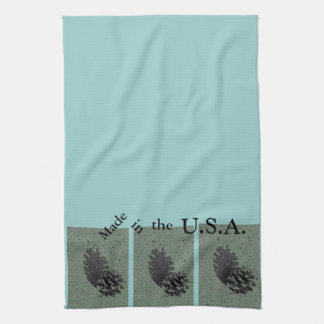 Green & Made in the USA Tea Towel