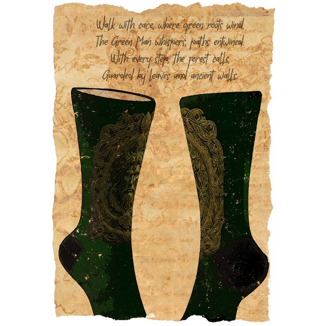 Green Majesty: Green Man  Socks (Creator Uploaded)