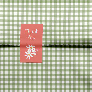 Green - Make My Daisy Gingham Tissue Paper