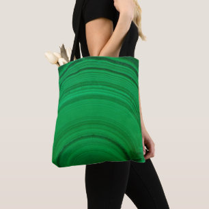 Green Malachite Close-Up Tote Bag