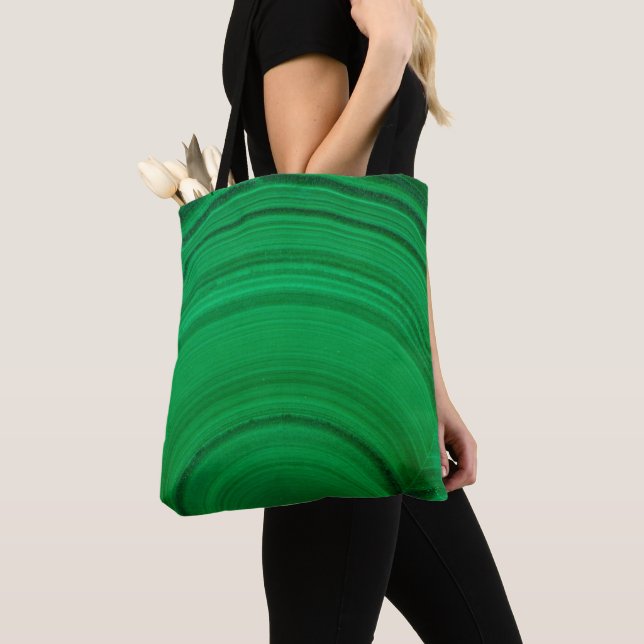 Green Malachite Close-Up Tote Bag (Close Up)