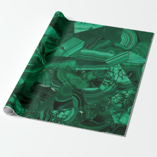 Green Malachite Wrapping Paper