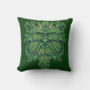 Green Man Cushion