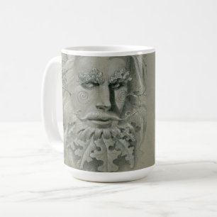 Green Man Double Portrait Coffee Mug