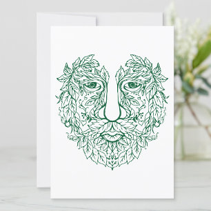 Green Man Invitation