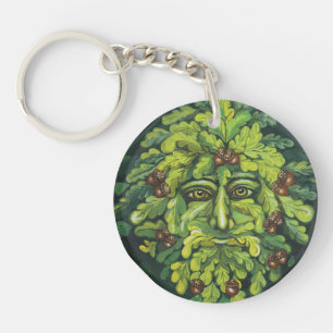 Green Man Key Chain