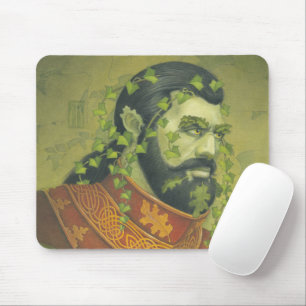 Green Man Kight Mouse Pad