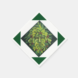 Green Man Paper Napkins