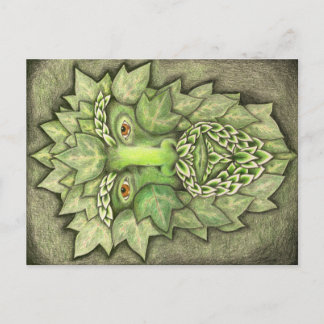 Green Man Postcard