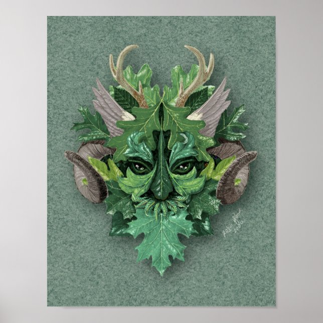 Green Man - Print or Poster (Front)