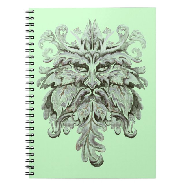 Green Man Silver Notebook (Front)