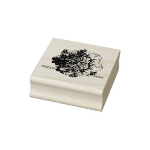 "Green Man" Wood Art Stamp