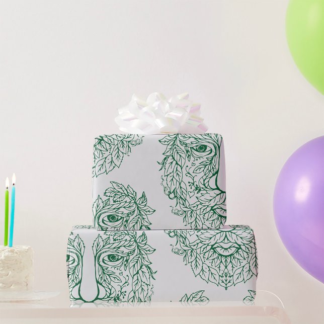 Green Man Wrapping Paper (Creator Uploaded)
