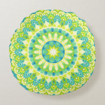 Green Mandala Nature Inspired Boho Peaceful Hygge