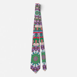 Green Mandala  Neck Tie