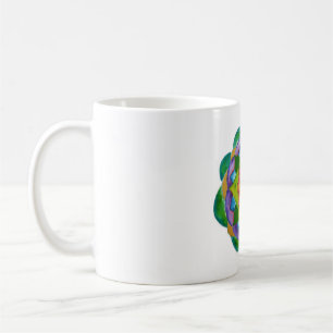 Green Mandala Painting  Classic White Mug
