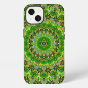 Green Mandala Wheel iPhone 13 Case
