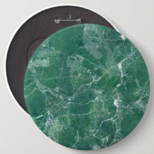 Green marble 6 cm round badge