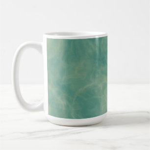 green marble abstract coffee mug