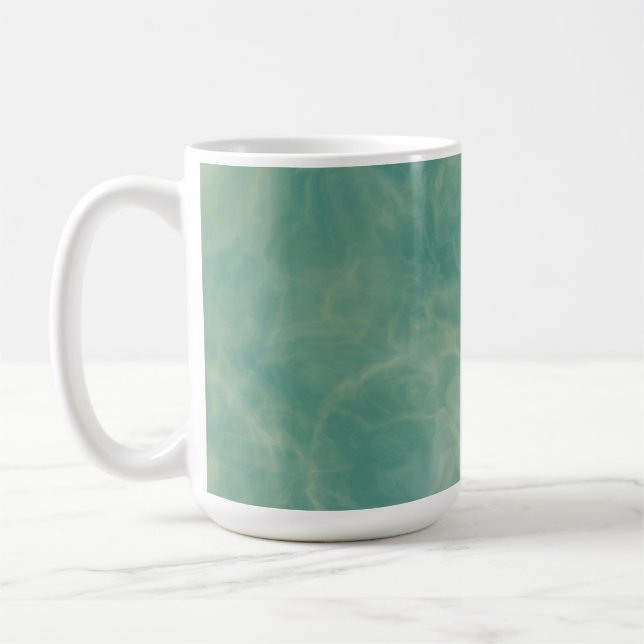 green marble abstract   coffee mug (Left)