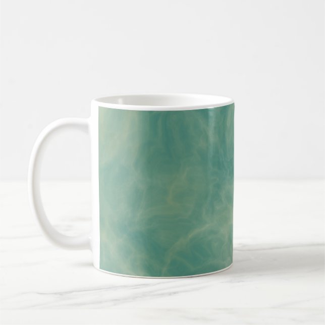 green marble abstract coffee mug (Left)