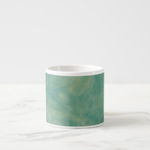 green marble abstract espresso cup