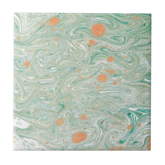Green Marble Ceramic Tile (Front)