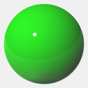 Green Marble Classic Round Sticker