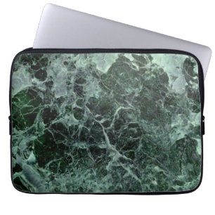 Green marble laptop case