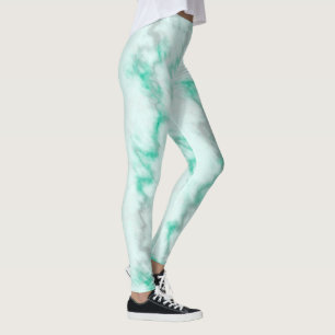 Green Marble Leggings