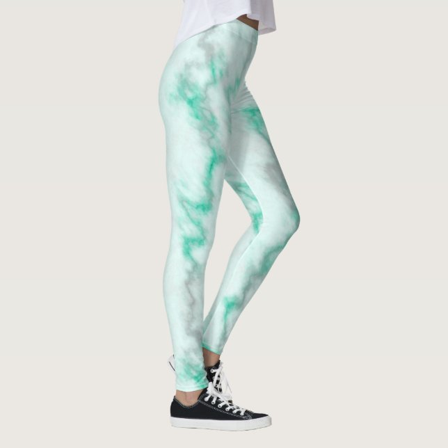 Green Marble Leggings (Right)