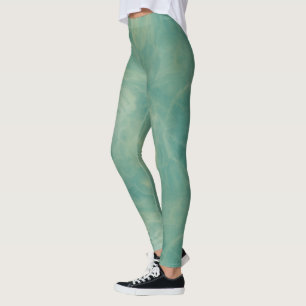 Green Marble Leggings