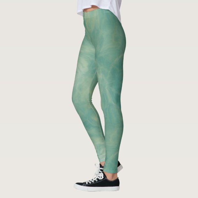 Green Marble Leggings (Left)