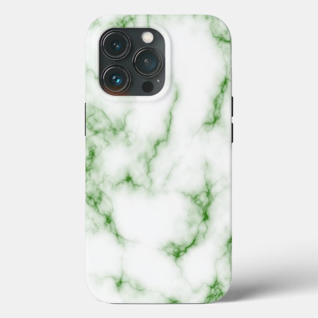 Green Marble Look iPhone Case (Back)