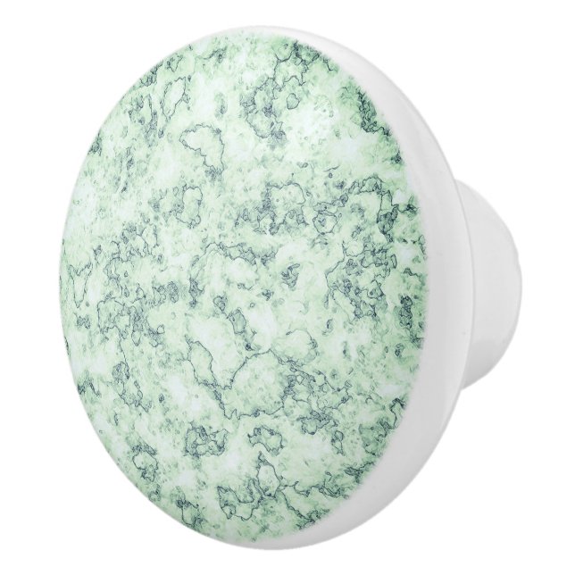  green marble marble  abstract  decor ceramic knob (Right)