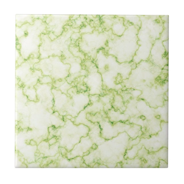 Green Marble Pattern Ceramic Tile (Front)