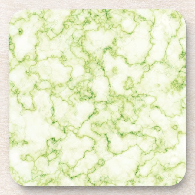Green Marble Pattern Coaster (Front)