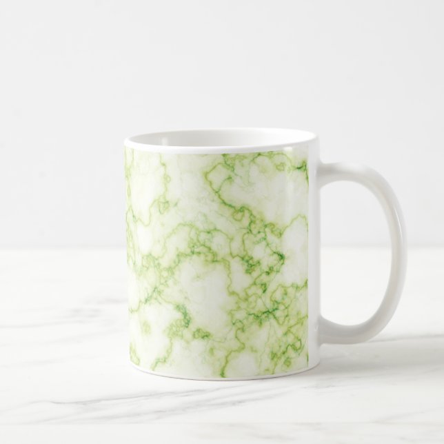 Green Marble Pattern Coffee Mug (Right)