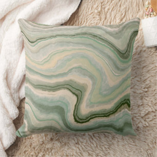Green Marble Pattern Cushion