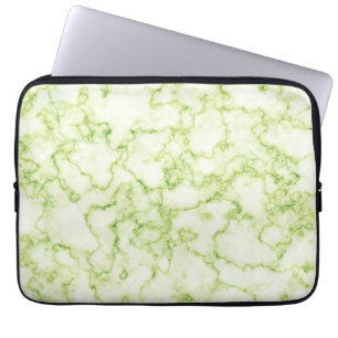 Green Marble Pattern Laptop Sleeve