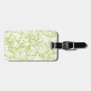 Green Marble Pattern Luggage Tag