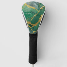 Green Marble Pattern with Gold