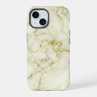 Green Marble Patterned iPhone 15 Case