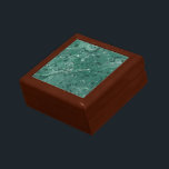 Green Marble Print Jewellery Box Gift<br><div class="desc">A green marble pattern decorates this stylish box. This wooden box is a great jewellery box for men or women.  The design is from original art.</div>