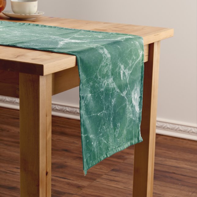 Green Marble short table runner (In Situ)