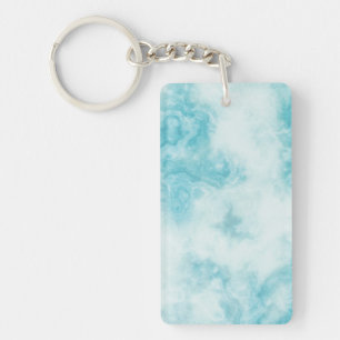 Green marble Stone Acrylic Keychain