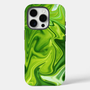Green Marble Swirl Abstract Phone Case