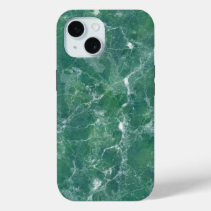 Green Marble Texture iPhone 15 Case
