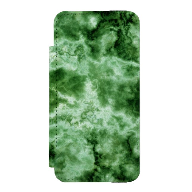Green Marble Texture Incipio iPhone Wallet Case (Folio Front)