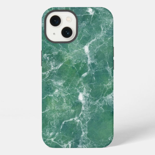 Green Marble Texture iPhone Case (Back)